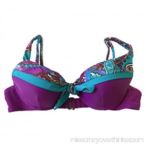 Becca Beach by Rebecca Virtue Women's Push-up Bra Bikini Top Medium Purple B01M0SFFVK